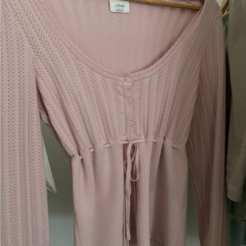 Wilfred Pink Knit Top